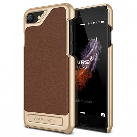 VRS Design iPhone 8 / 7 ile Uyumlu  Simpli Mod Kılıf Brown