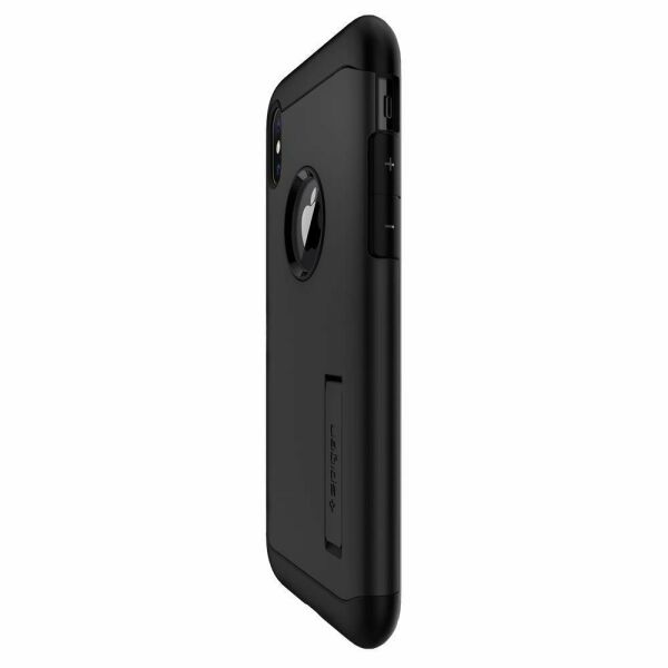 Spigen iPhone X ile Uyumlu Kılıf Slim Armor Black