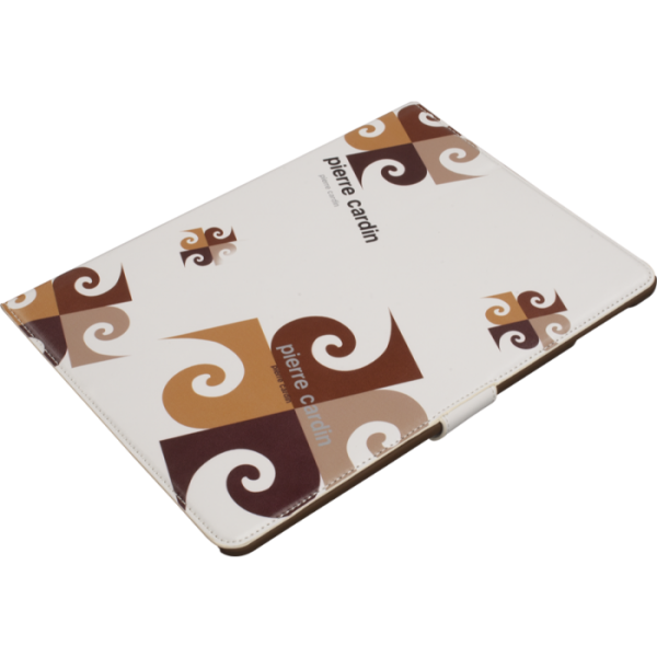 Pierre Cardin iPad 5/Air ile Uyumlu Suni Deri Tablet Kılıfı Kahve PCA-P02