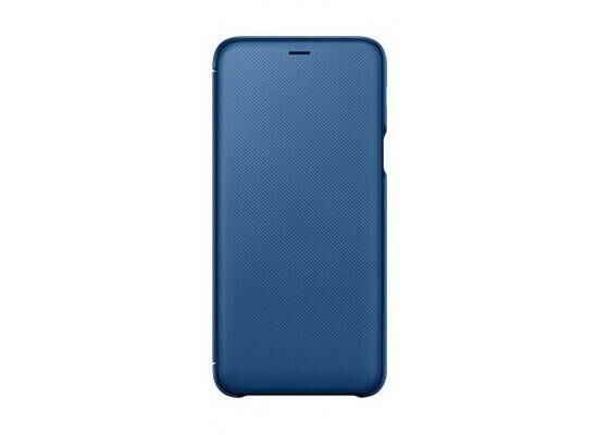Galaxy A6+ (2018) ile Uyumlu Kapaklı Kılıf Mavi EF-WA605CLEGWW