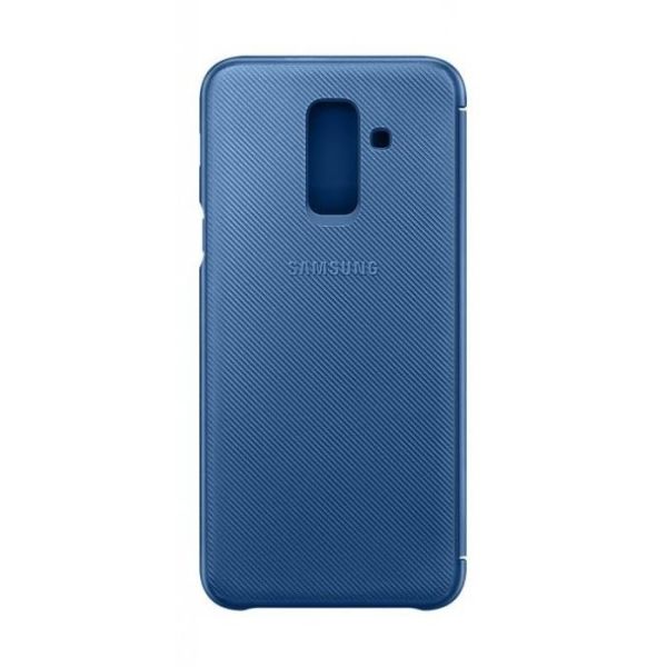 Galaxy A6+ (2018) ile Uyumlu Kapaklı Kılıf Mavi EF-WA605CLEGWW