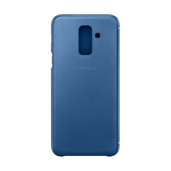 Galaxy A6+ (2018) ile Uyumlu Kapaklı Kılıf Mavi EF-WA605CLEGWW