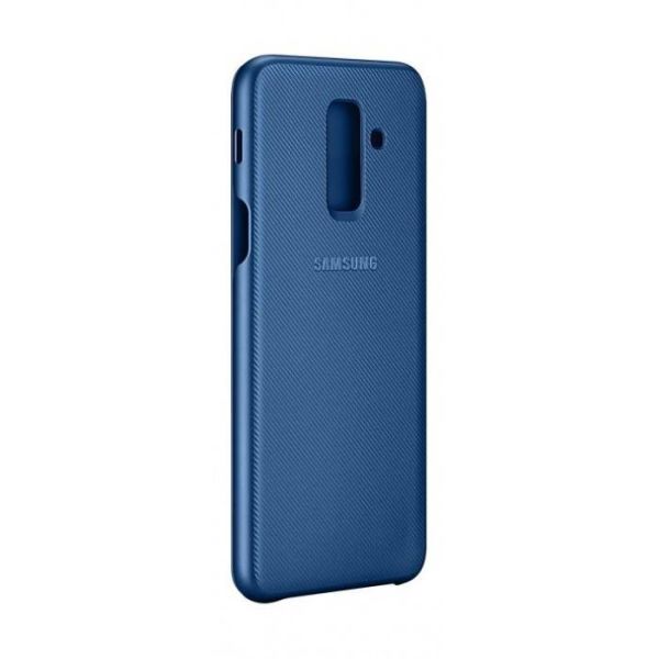 Galaxy A6+ (2018) ile Uyumlu Kapaklı Kılıf Mavi EF-WA605CLEGWW