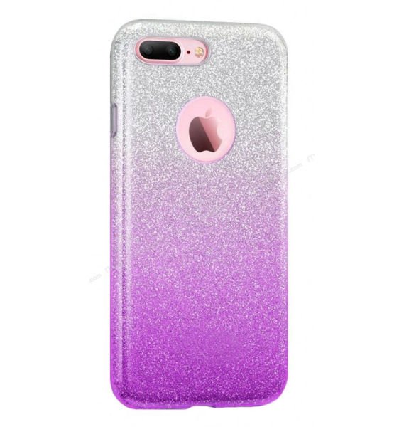 Blogy iPhone 8/7 ile Uyumlu Silikon Simli Kılıf