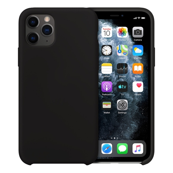 Buff iPhone 11 Pro ile Uyumlu Rubber Fit Kılıf Black