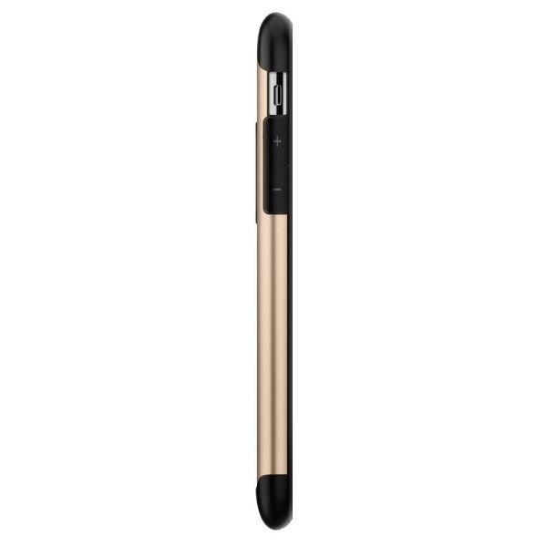 Spigen iPhone X ile Uyumlu Kılıf Slim Armor Champagne Gold