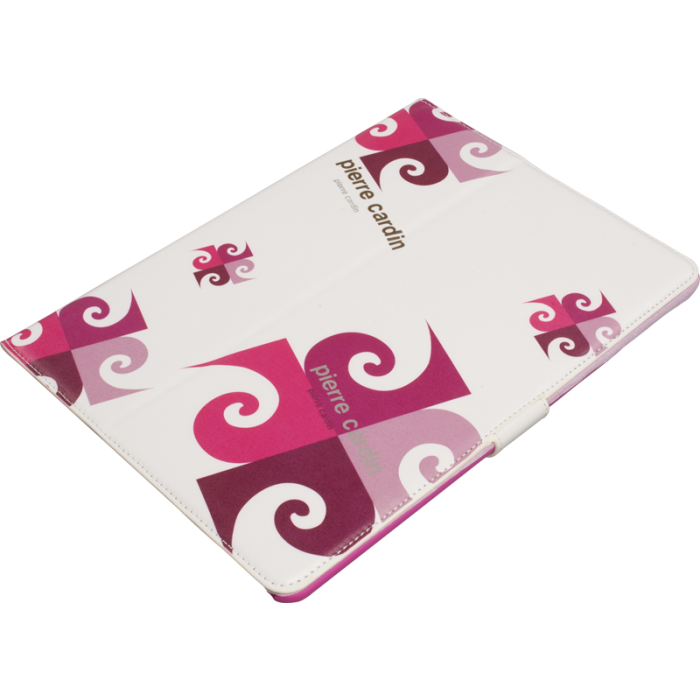 Pierre Cardin iPad 5/Air ile Uyumlu Suni Deri Tablet Kılıfı Pembe PCA-P02