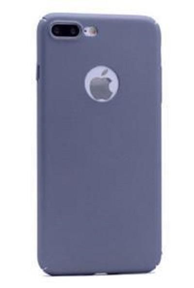 iPhone 7 Plus ile Uyumlu Rubber Sert Kılıf Füme