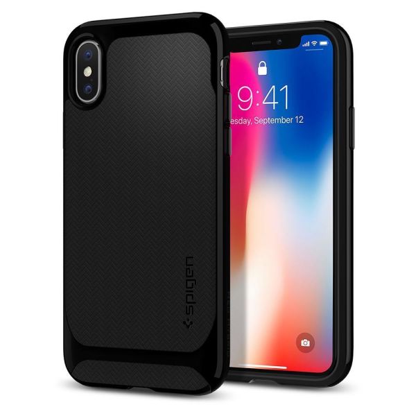 Spigen iPhone X ile Uyumlu Kılıf Neo Hybrid Jet Black