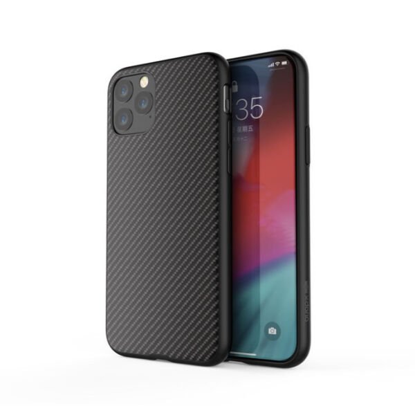 iPhone 11 Pro Max ile Uyumlu X-Doria Dash Air Serisi Karbon Kılıf Siyah