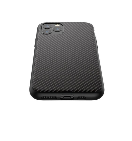 iPhone 11 Pro Max ile Uyumlu X-Doria Dash Air Serisi Karbon Kılıf Siyah