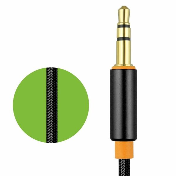 Jopus Universal 3.5mm JA-05 Convey 1 Metre AUX Kablosu Siyah