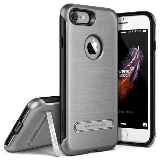 VRS Design iPhone 7 ile Uyumlu Duo Guard Kılıf Steel Silver