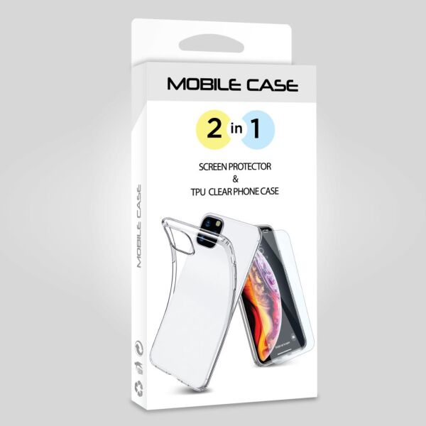 Mobile Case Galaxy A70 ile Uyumlu 2in1 Set