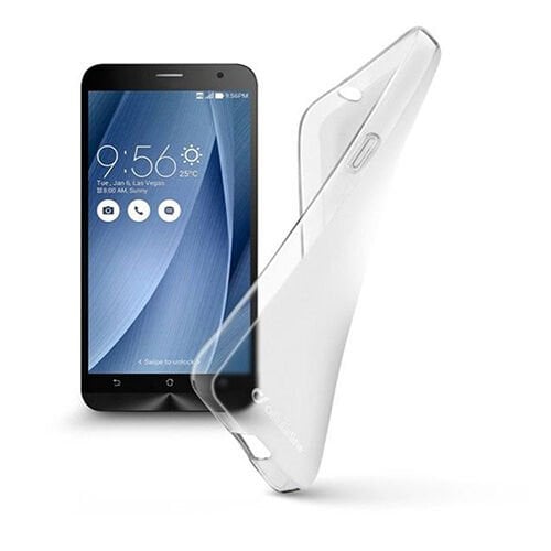 Cellular Line Zenfone 2 ile Uyumlu Kılıf Shape Silikon Şeffaf SHAPEPHASUSZEN2T