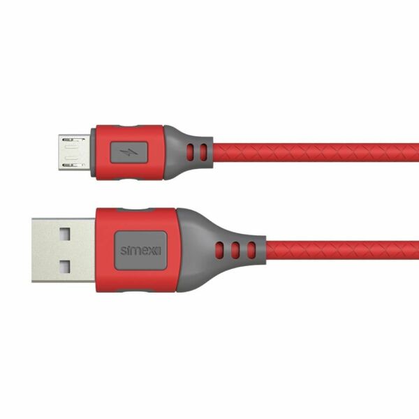 Simex Universal Micro Data Kablosu SPK-09 Flexi 1mt Kirmizi