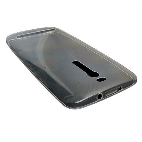 Zenfone 2 ile Uyumlu Kılıf 0.2mm Şeffaf Silikon Beyaz