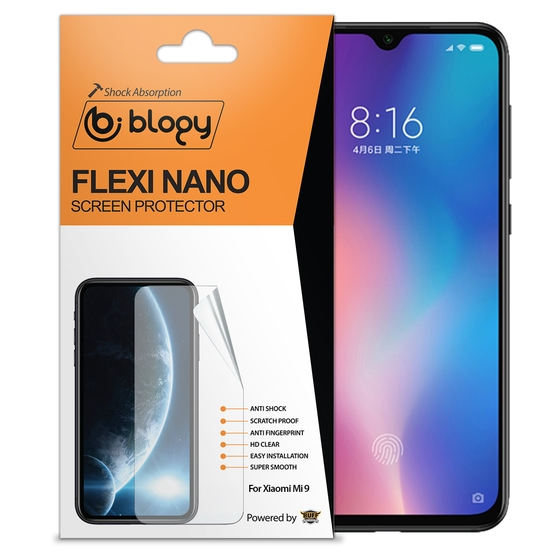 Blogy Mi 9 ile Uyumlu Flexi Nano Ekran Koruyucu