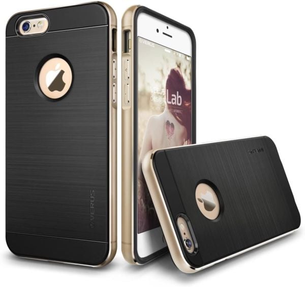 VRS Desgn iPhone 6 Plus / 6S Plus ile Uyumlu Iron Shield Kılıf Gold
