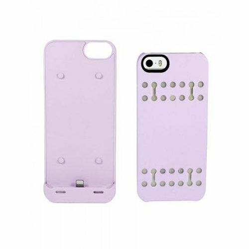 Boostcase iPhone SE/5S/5 2200 ile Uyumlu mAh Şarjlı Kılıf Lila