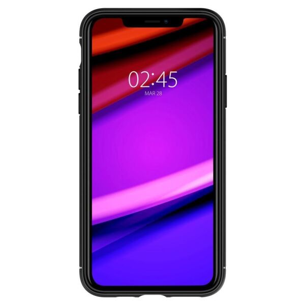 Spigen iPhone 11 Pro ile Uyumlu Kılıf Rugged Armor Matte Black