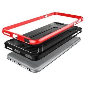 Spigen iPhone 6 Plus/6s Plus ile Uyumlu Kılıf Neo Hybrid Carbon Dante Red