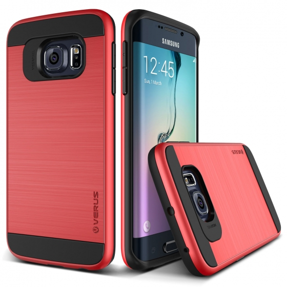 VRS Design Galaxy S6 Edge ile Uyumlu Verge Kılıf Crimson Red