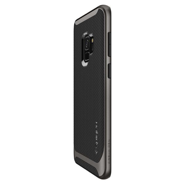 Spigen Galaxy S9 ile Uyumlu Kılıf Neo Hybrid Gunmetal