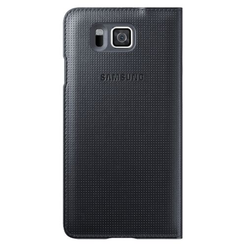 Galaxy Alpha G850 ile Uyumlu S View Kılıf Siyah EF-CG850BBEGWW (Out)