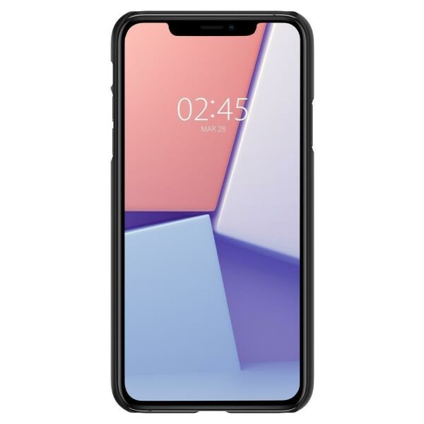 Spigen iPhone 11 Pro ile Uyumlu Kılıf Thin Fit Black