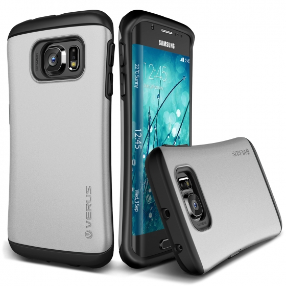 VRS Design Galaxy S6 Edge ile Uyumlu Thor Hard Drop Light Silver