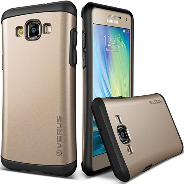 VRS Galaxy A5 2015 ile Uyumlu Thor Hard Drop Kılıf Shine Gold