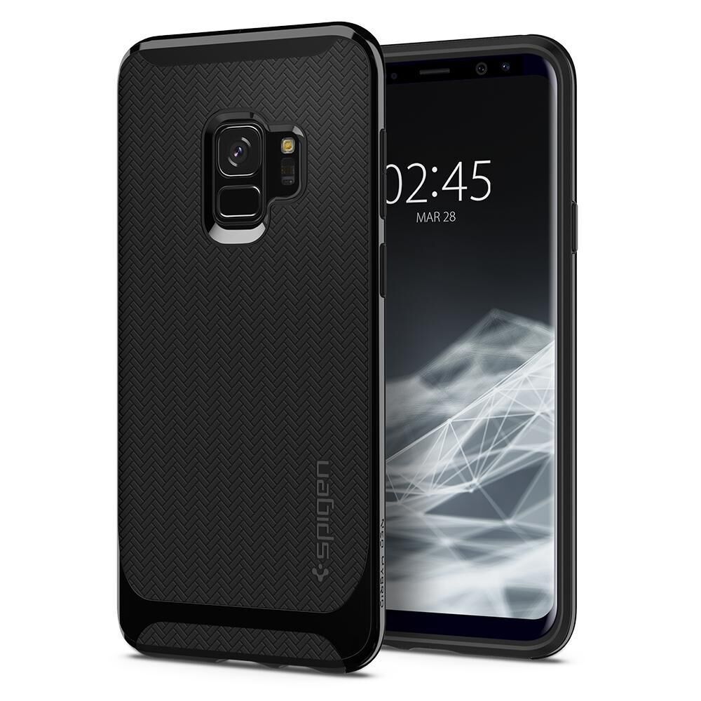 Spigen Galaxy S9 ile Uyumlu Kılıf Neo Hybrid Shiny Black