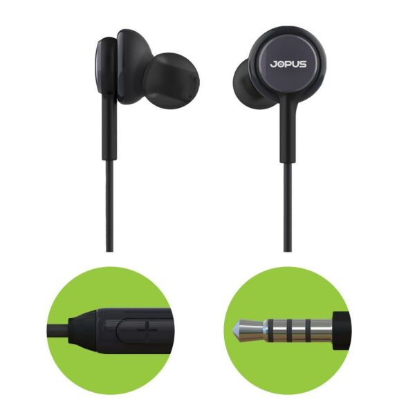 Jopus JO-K54 Darkness Universal 3,5 Mikrofonlu Kulaklık Füme-Siyah