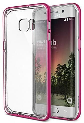 VRS Galaxy S6 Edge Plus ile Uyumlu Crystal Bumper Kılıf Hot Pink