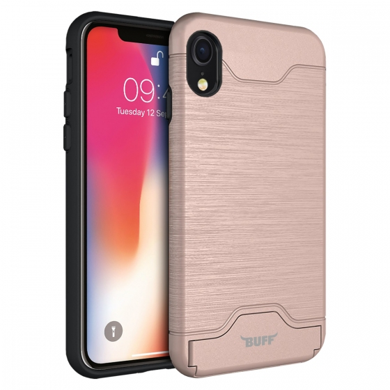 Buff iPhone XR ile Uyumlu Slim Folder Kılıf Rose Gold