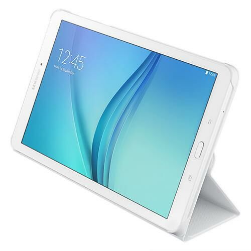 Galaxy Tab E 9.6'' T560 ile Uyumlu Bookcover Kılıf Beyaz EF-BT560BWEGWW (Outlet)