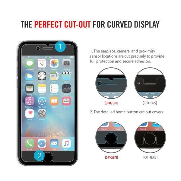 Spigen iPhone 6 Plus/6s Plus ile Uyumlu Ekran Koruyucu Crystal
