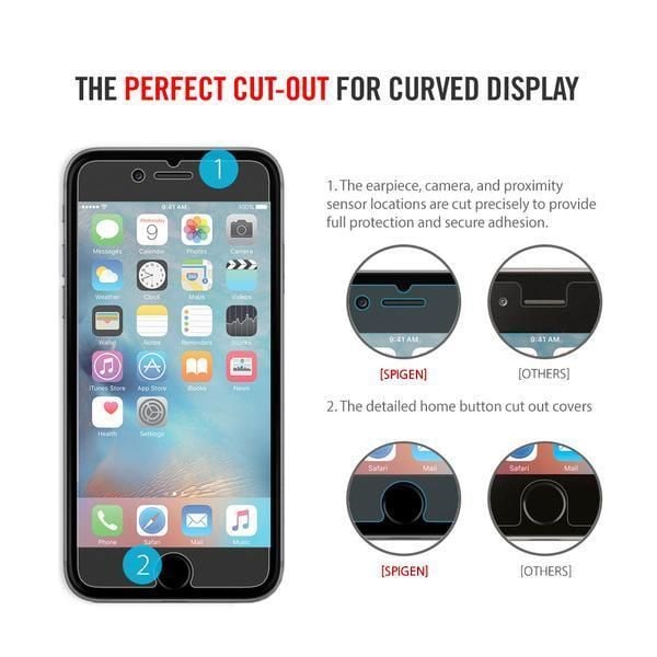 Spigen iPhone 6 Plus/6s Plus ile Uyumlu Ekran Koruyucu Crystal