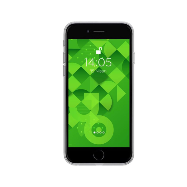 Jopus iPhone 6 Plus ile Uyumlu Tıpalı Kamera Korumalı Silikon Kılıf Şeffaf