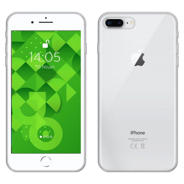 Jopus iPhone 7 ile Uyumlu Tıpalı Kamera Korumalı Silikon Kılıf Şeffaf