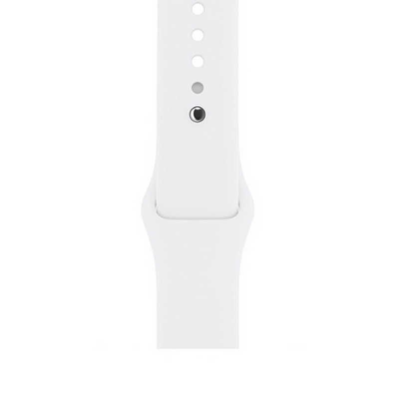 Apple Watch ile Uyumlu 42mm Silikon Kayış Beyaz