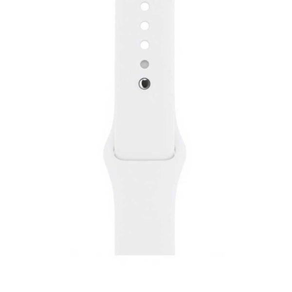 Apple Watch ile Uyumlu 42mm Silikon Kayış Beyaz