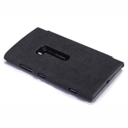 Nillkin Lumia 920 ile Uyumlu Ağaç Desenli Deri Kılıf Siyah Renk