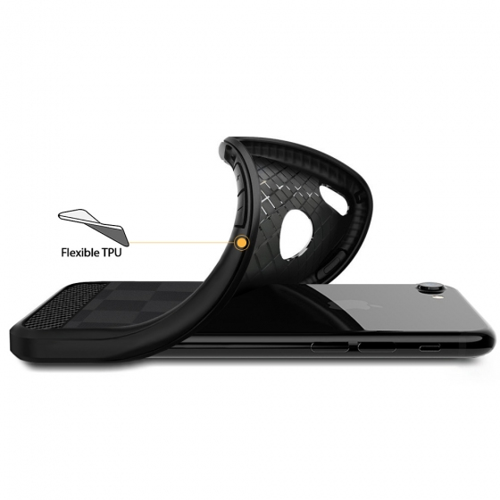 Buff iPhone 8 ile Uyumlu Black Armor Kılıf