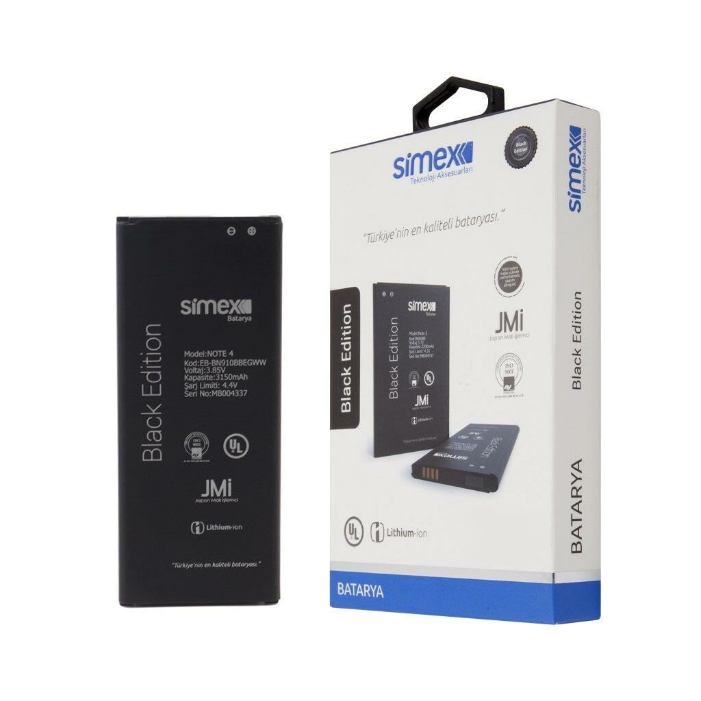 Simex Galaxy Note4 ile Uyumlu SBT-01 EB-BN910BBEGWW Batarya