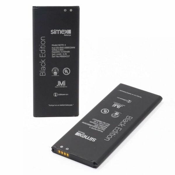 Simex Galaxy Note4 ile Uyumlu SBT-01 EB-BN910BBEGWW Batarya