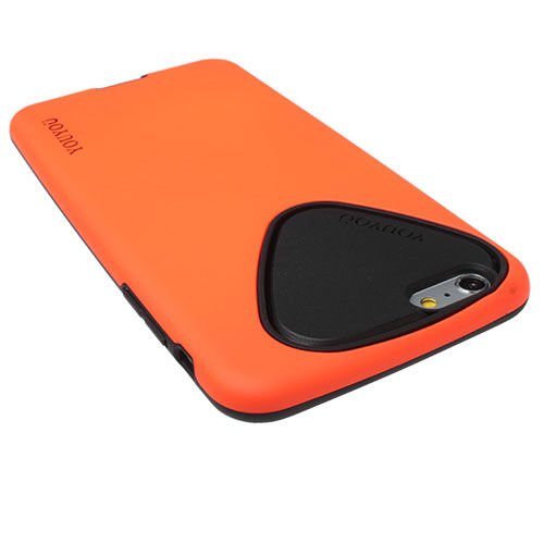 iPhone 6S Plus/6 Plus ile Uyumlu Kılıf Silikonlu Ultra Koruma Turuncu