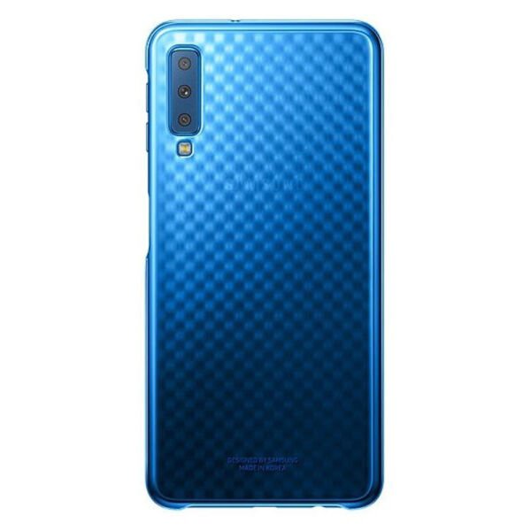 Galaxy A7 (2018) ile Uyumlu Gradation Kılıf Mavi EF-AA750CLEGWW(Out)