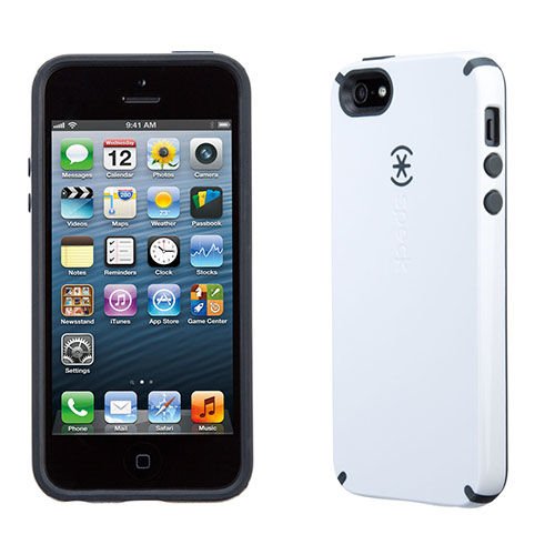 Speck CandyShell iPhone SE/5S/5 ile Uyumlu Sert Kılıf Beyaz -Siyah SPK-A1812